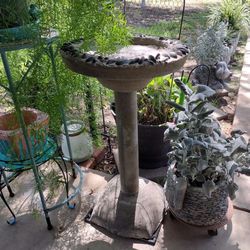 Handcrafted Garden/yard water bowl  feeder
