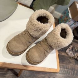 Toddler Boots And Leather Coat 