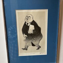 William Gropper “His Honor” Signed Lithograph Print