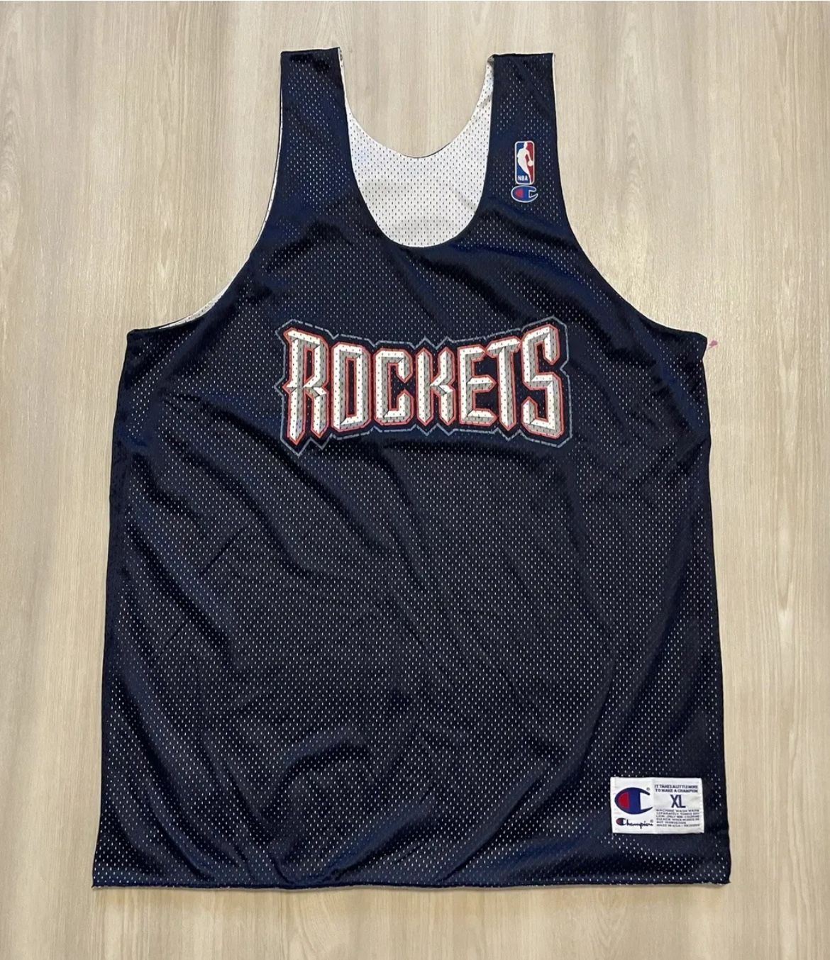 Vintage 90s Champion Houston Rockets NBA Reversible Practice Jersey  Mens XL