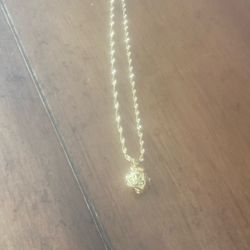 Easter Egg Gold 20 Inche Necklace 