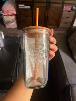Starbucks recycled glass cup