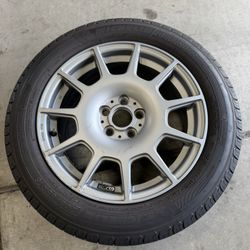 16” Silver Sparco Rims With Michelin Tires