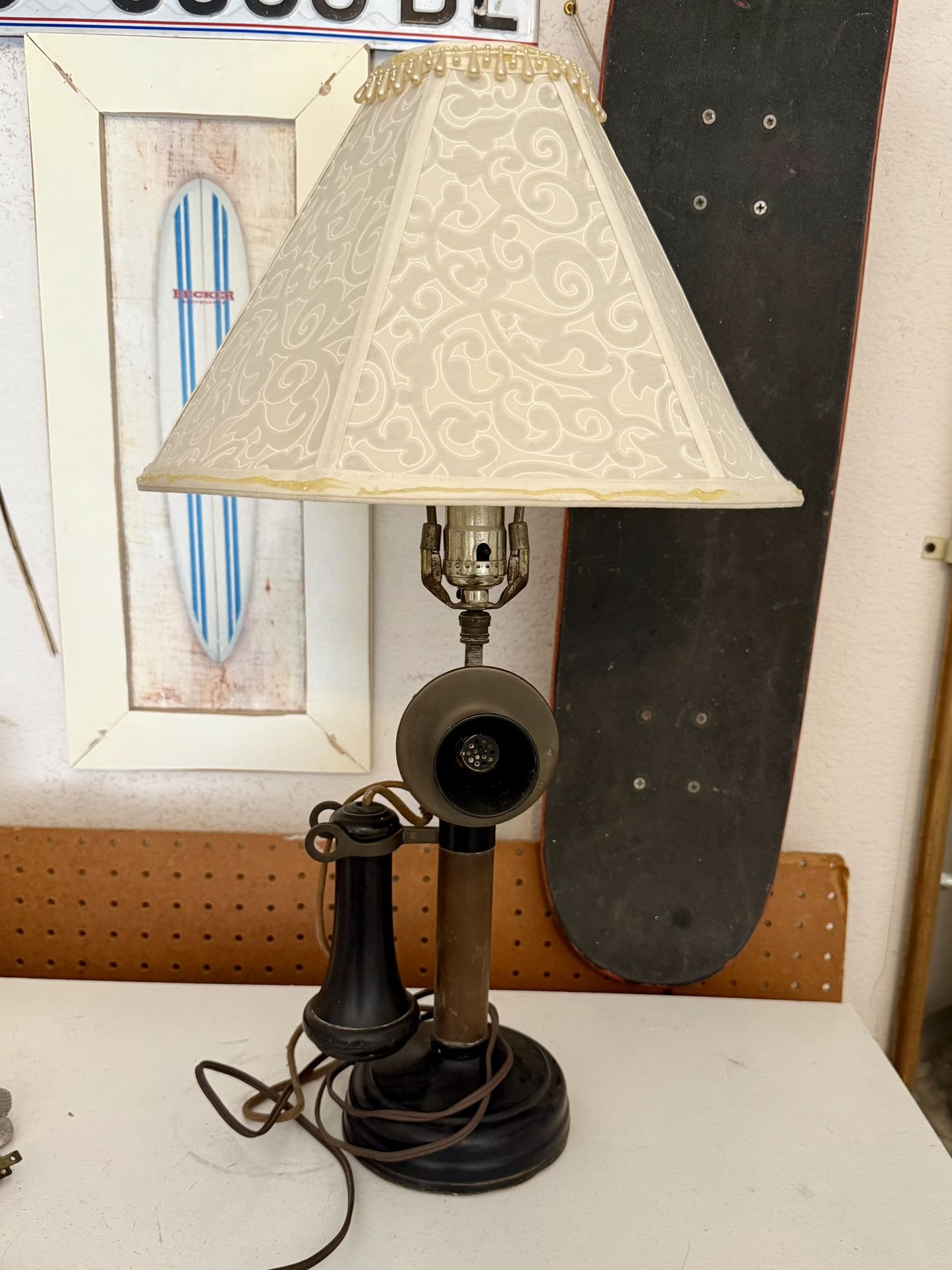 ANTIQUE TELEPHONE LAMP