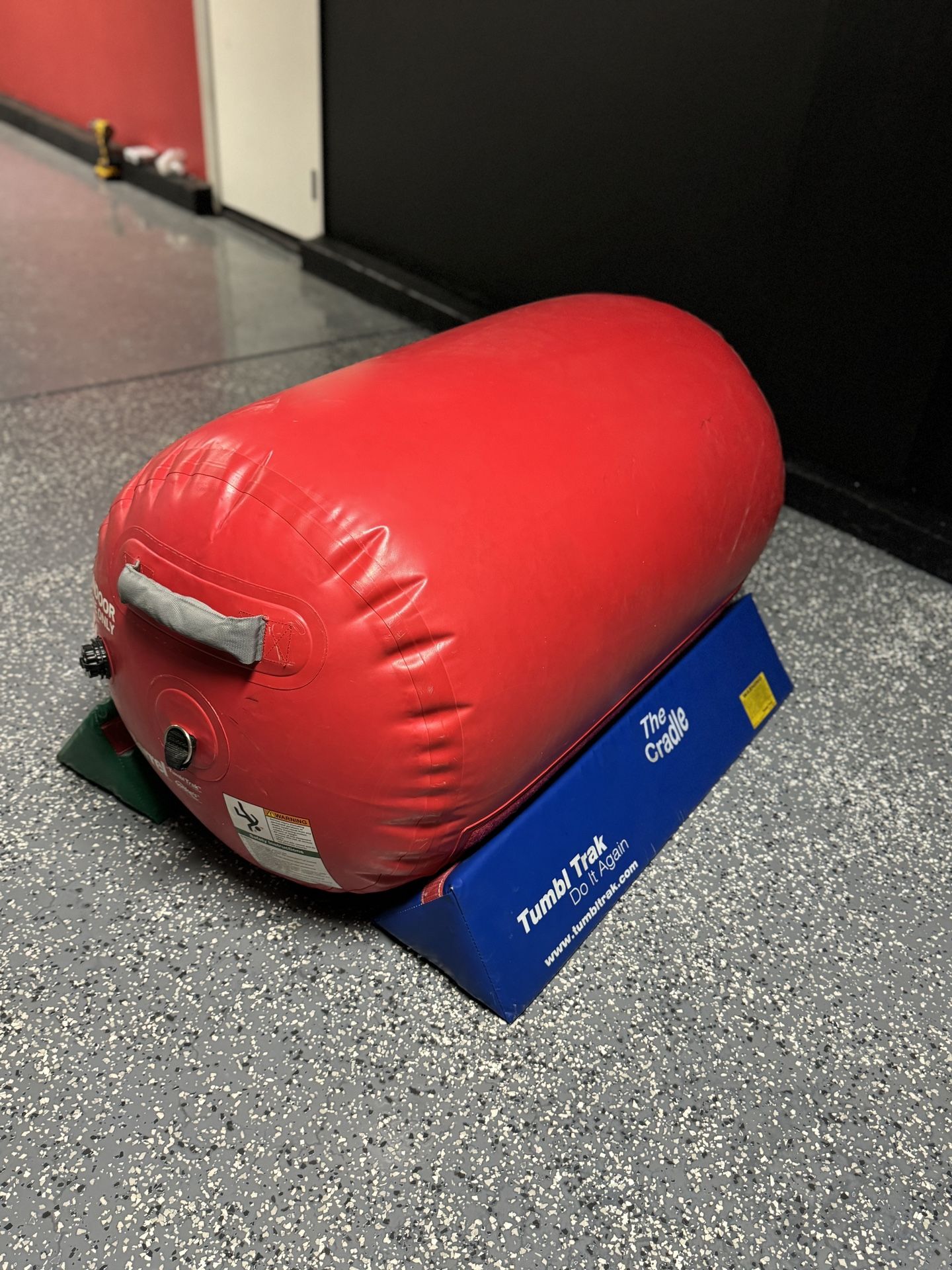 Tumbl Trak Air Barrel With Cradle Gymnastics Tumbling Practice Tumble Flip Roll