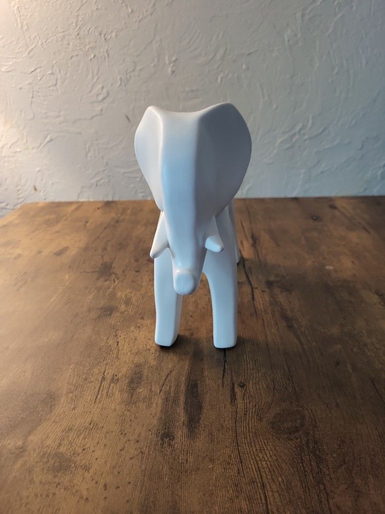 Large Ceramic White Elephant