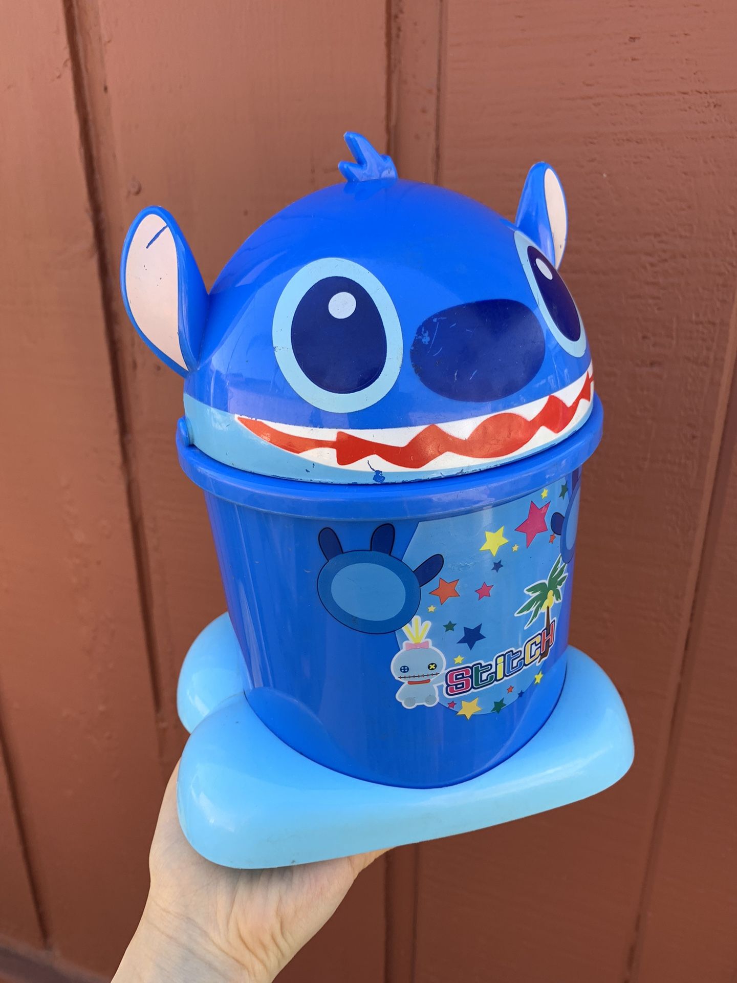 Disney Stitch Trashcan - Perfect For Desks/Cars