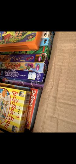 Large Moving Boxes filled with DVD & VHS Movies 100s