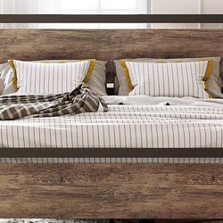 Rustic Bed Frame Queen Size Only No Mattress 
