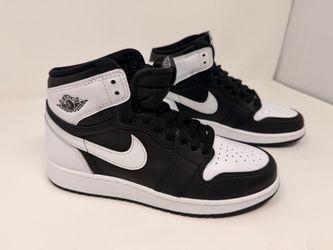 New Nike Air Jordan 1 High OG Black White - Size 5.5Y / Women’s 7
