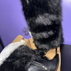 Women’s Fur Boot Heels Size 9 