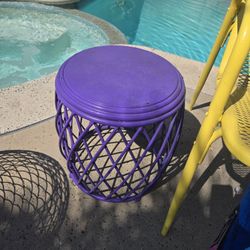 Super Cool Vintage Antique Metal Side Table