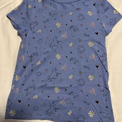 Justice unicorn shirt size 7
