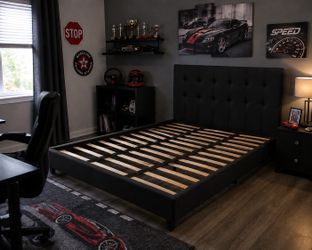 Bed frame black full size new