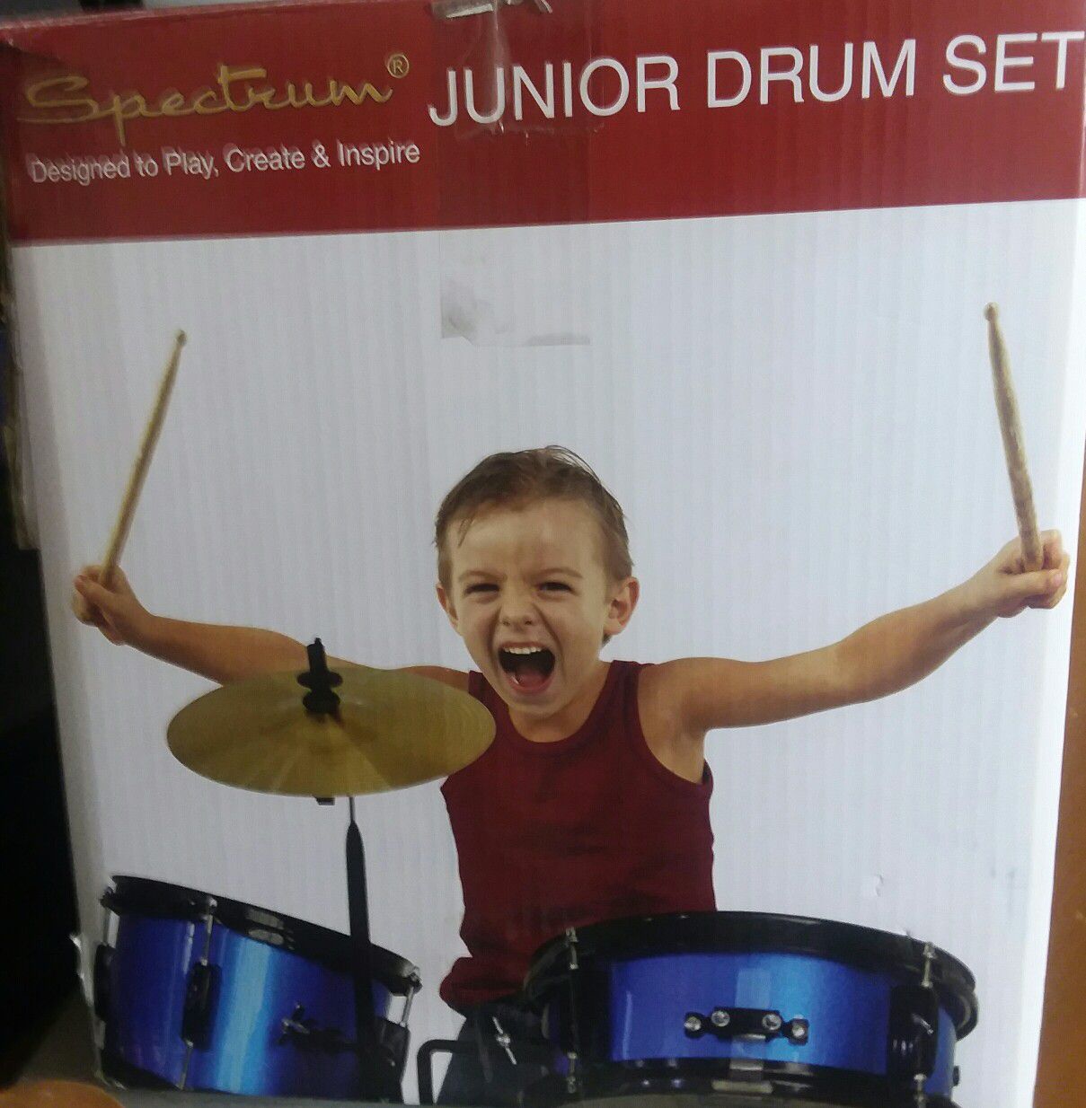 Spectrum AIL 610B Junior Drum Kit, Blazin' Blue