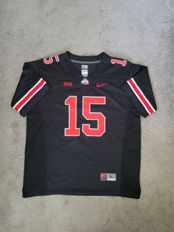 Ezekiel Elliott 15 Black Jersey Ohio State Buckeyes Nike Large