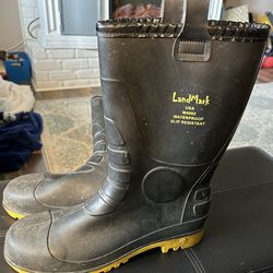 Landmark Usa, M4002 Waterproof Slip Resistant Rubber Boots Size Men’s 12