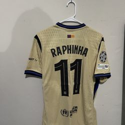 FC Barcelona 2025-26 Away Raphinha Jersey (small Medium Large XL 2X)