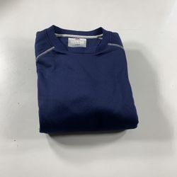 Majestic Cage Sweater Navy w/ Front Side Pockets Youth Large