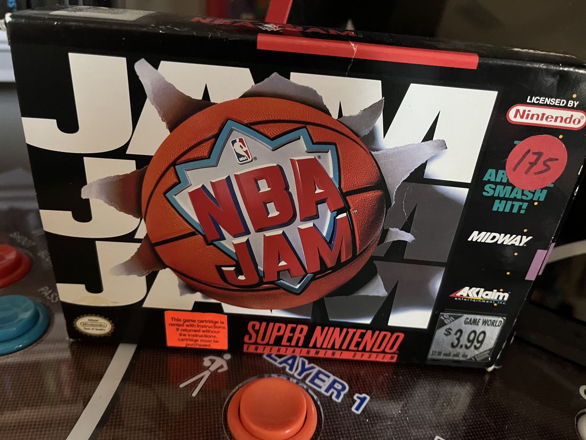 Super Nintendo NBA Jam CIB