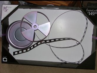 Home Theater Wall Art Movie Reels And Film Strip