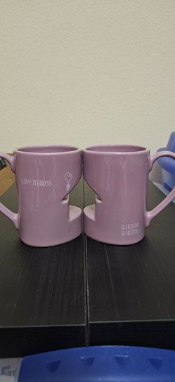 Cute lavender couples mugs