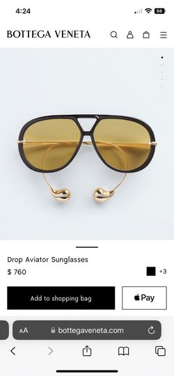 Aviator sunglasses unisex from Bottega Veneta