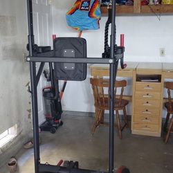 Exercise machine for pull-ups, sit-ups, push-ups, etc.
