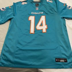 Brand New Custom Ewers Miami Dolphins Jersey Size Xl