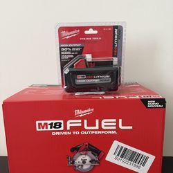 Milwaukee Circular saw with 6.0 Ah battery