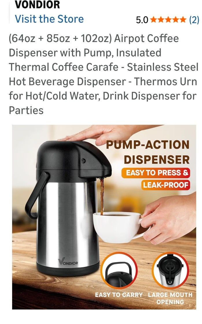 Air pot Stainless Steel