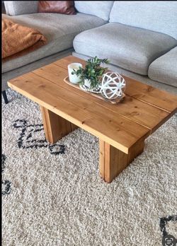 Aesthetic boho rustic coffee table