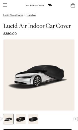 Lucid air, indoor car cover