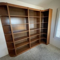 Teak Book Shelves