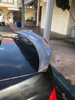 Carbon Fiber Pattern Spoiler - PSM-Style Compatible with 2005-2012 3-Series E90 Sedan / M3 Sedan