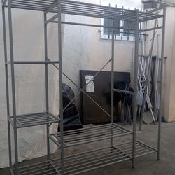 Gray Clothing Rack