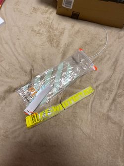 Off white yellow clear belt