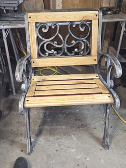 Rod Iron Chair. Very Heavy