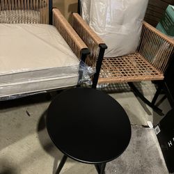 3 Piece Outdoor Woven/Wicker Conversational Rocking Chair Set W/Table(See & Click On Pictures). New. Never Been Used