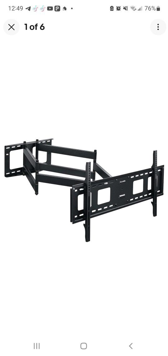 Long Extension TV Mount, Heavy Duty Dual 43” Arms 50 to 90 Inch