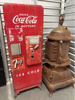 Coke machine and pot belly stove