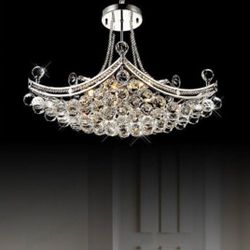 Crystal Drops Glass Chandelier