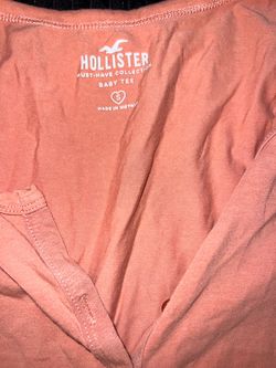 Hollister t shirt with buttons size small
