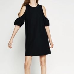 Zara Black Cold Shoulder Dress - Size M
