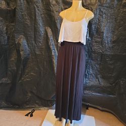 New Black And White Dress Size Large