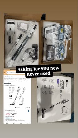 Cordless vacuum white new never used