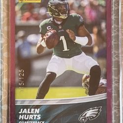 2022 Panini NFL Stickers and Card Collection Jalen Hurts #/125