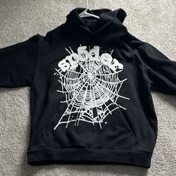 Sp5der Og Black And White Hoodie Size L
