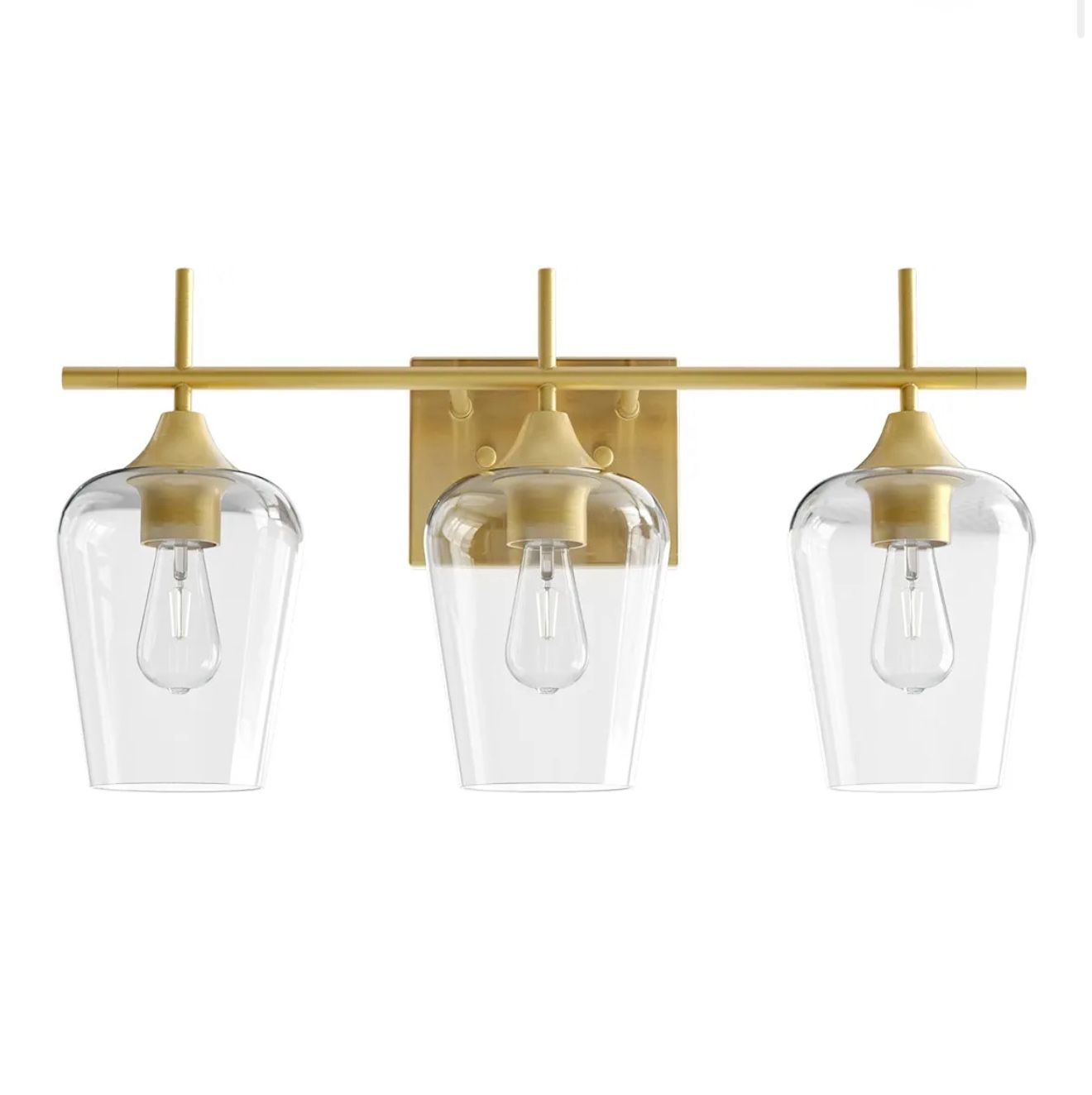 3-Light Bathroom Light Fixture Over Mirror
