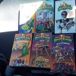 Vintage POWER RANGERS VHS tapes